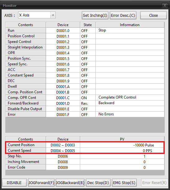 FSC Positioning for PLC-S Control Code Example | CICON