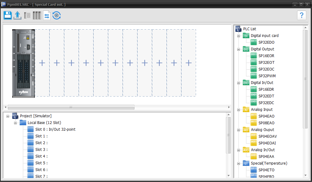 Special Card Initialiization Special Program Configuration | CICON