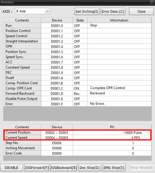 FSC Positioning for PLC-S Control Code Example | CICON