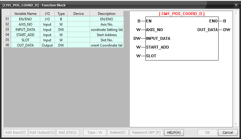 Default Function Blocks - Positioning (CM1) | CICON